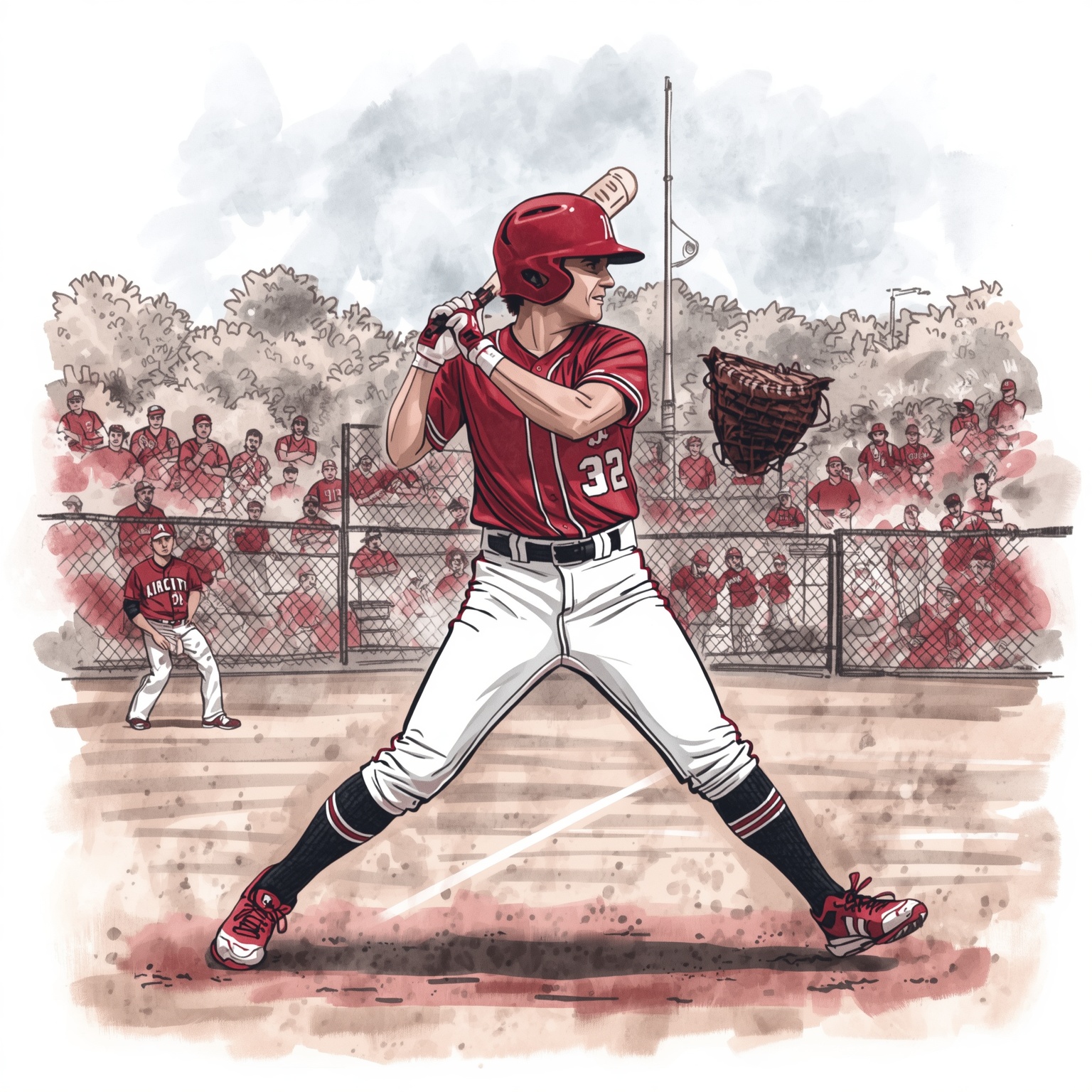 Alabama Softball Stars: Transfer and Community College MVP - painting of Alabama Crimson Tide softball venue
