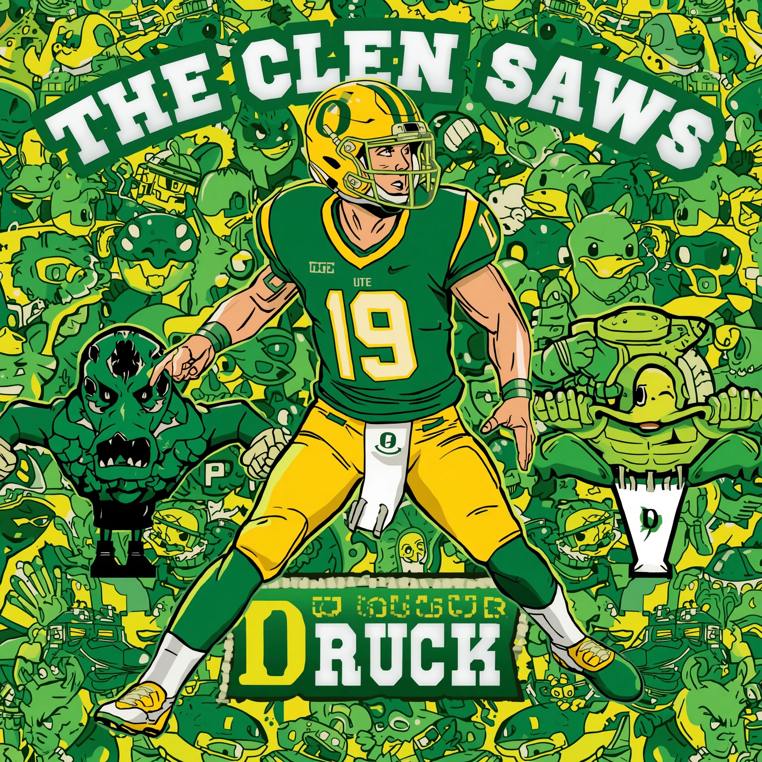 Ducks’ QB Reign, Recruiting Buzz and Tokyo Sneaker - painting of Oregon Ducks football venue