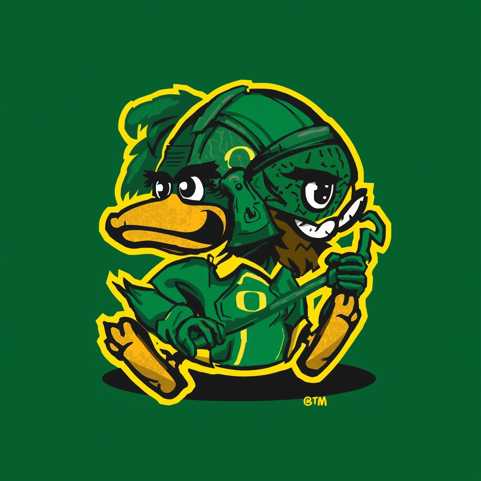 Oregon Ducks: Offense, Outlook & Rising Recruits - painting of Oregon Ducks football venue