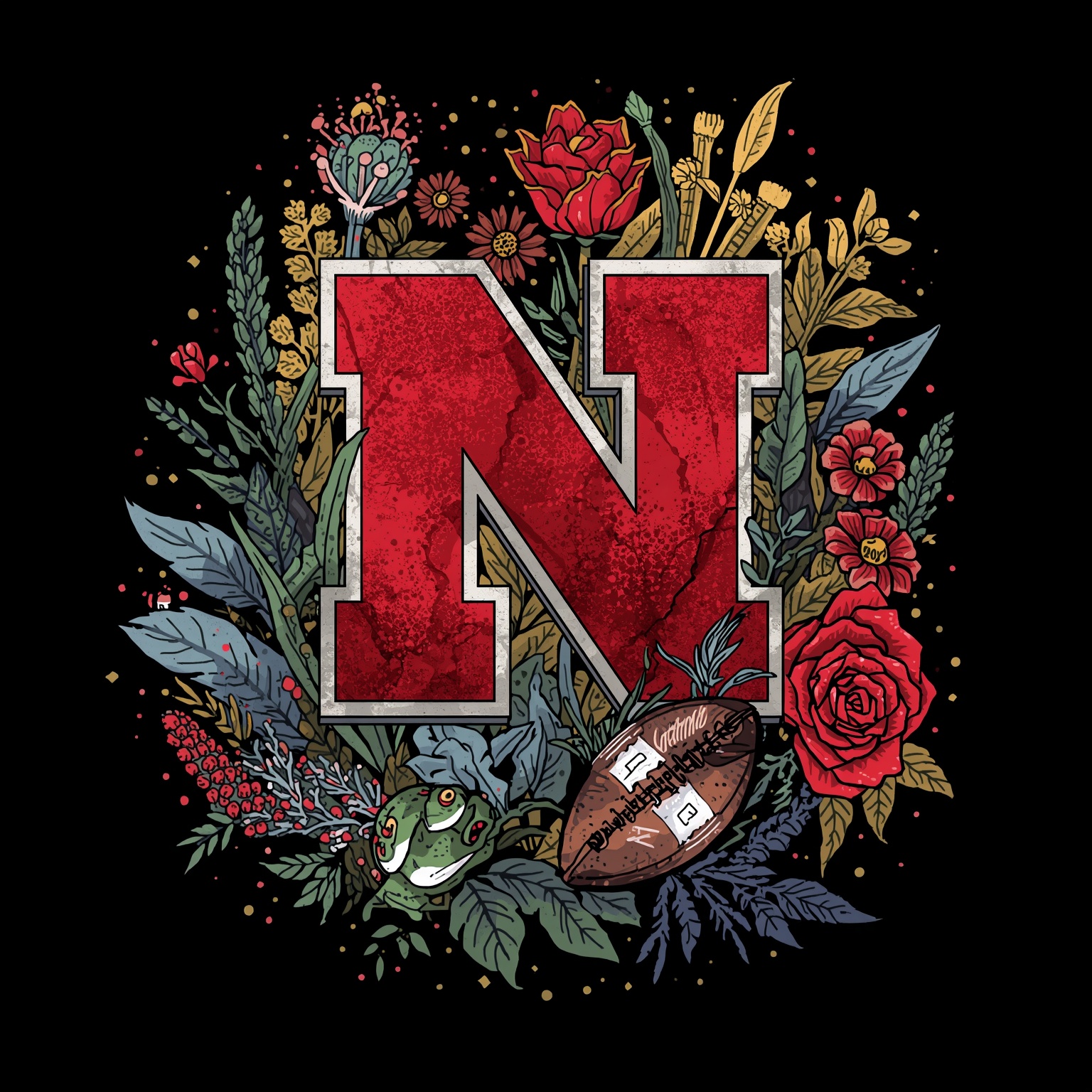 Husker Hype and Heartache: Nebraska’s Forked Path - painting of Nebraska Cornhuskers football venue