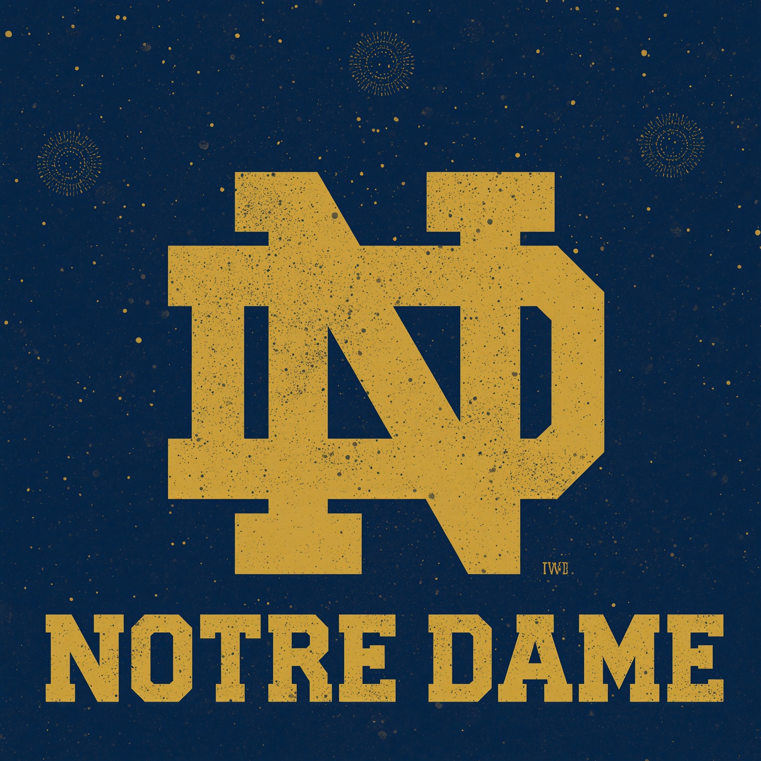 Notre Dame’s 2026 Season Kickoff and Green-Out Rivalry - painting of Notre Dame Fighting Irish football venue