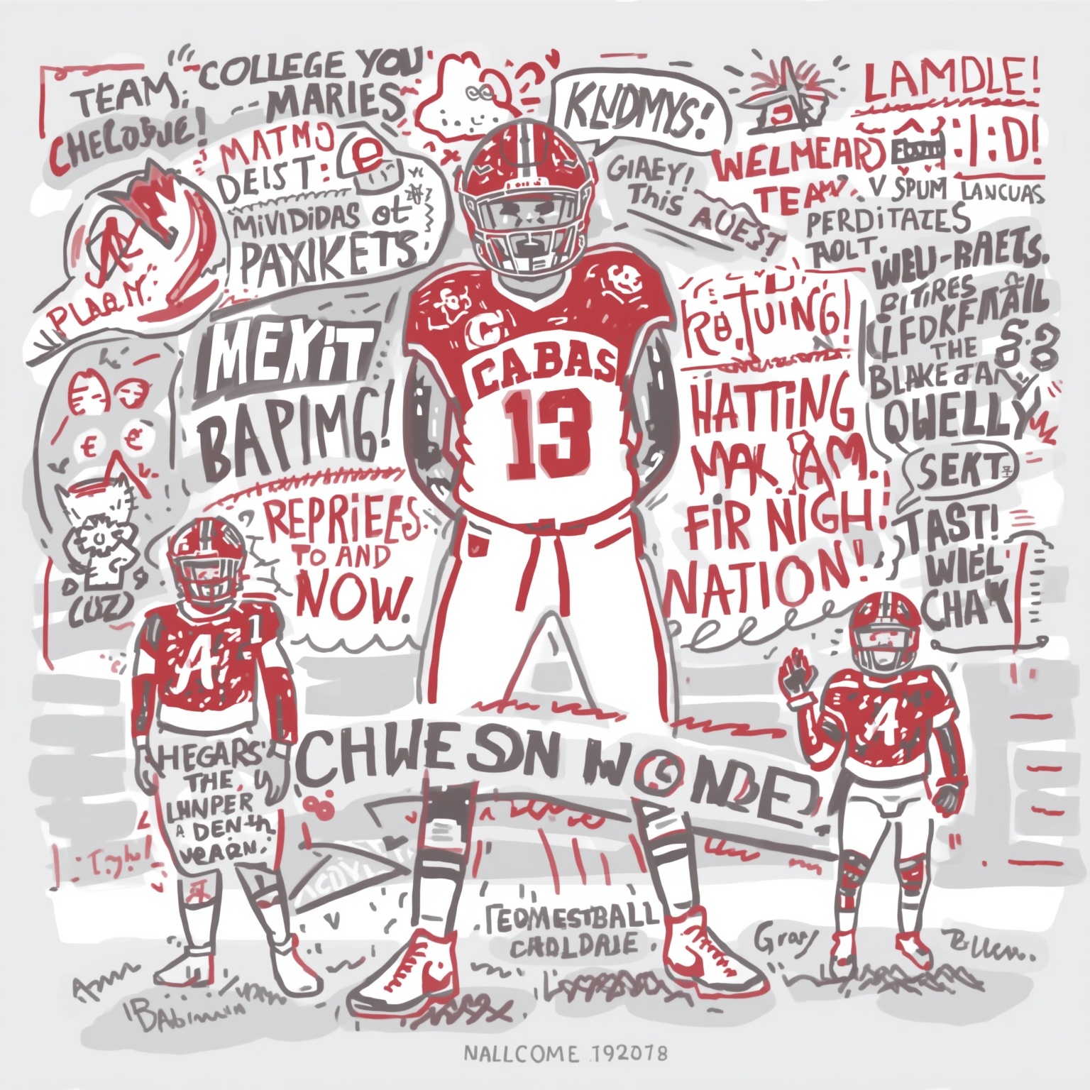 Alabama Athletics & Media: Jersey Reveals, CWS Dramas & ASWA Honors - painting of Alabama Crimson Tide basketball, baseball venue