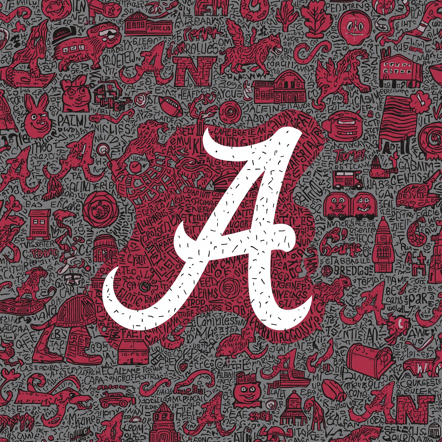 Alabama vs. Gamecocks 2026: Preview Showdown - painting of Alabama Crimson Tide football venue