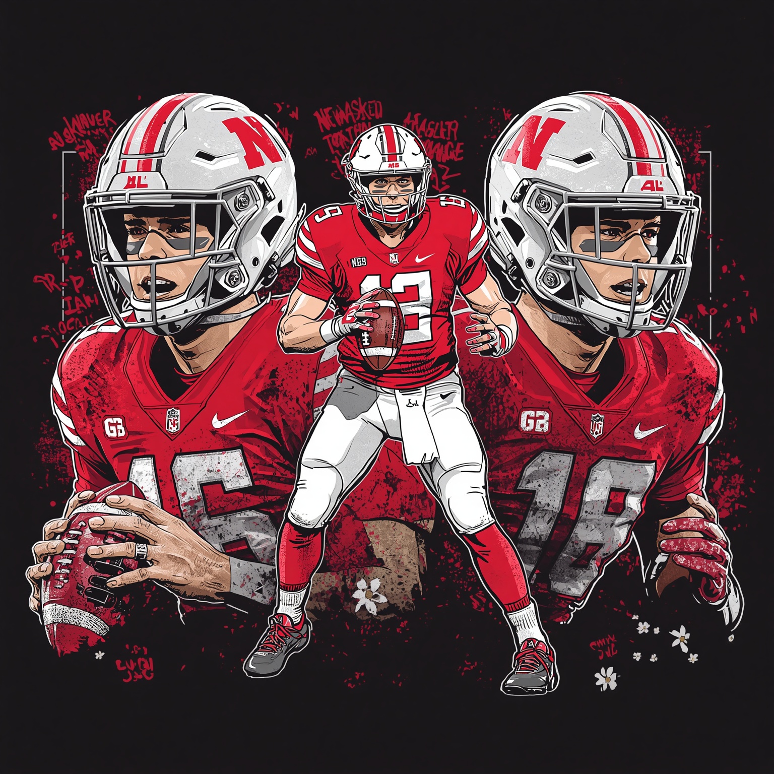Nebraska’s New Uniforms and QB Forecast - painting of Nebraska Cornhuskers football venue