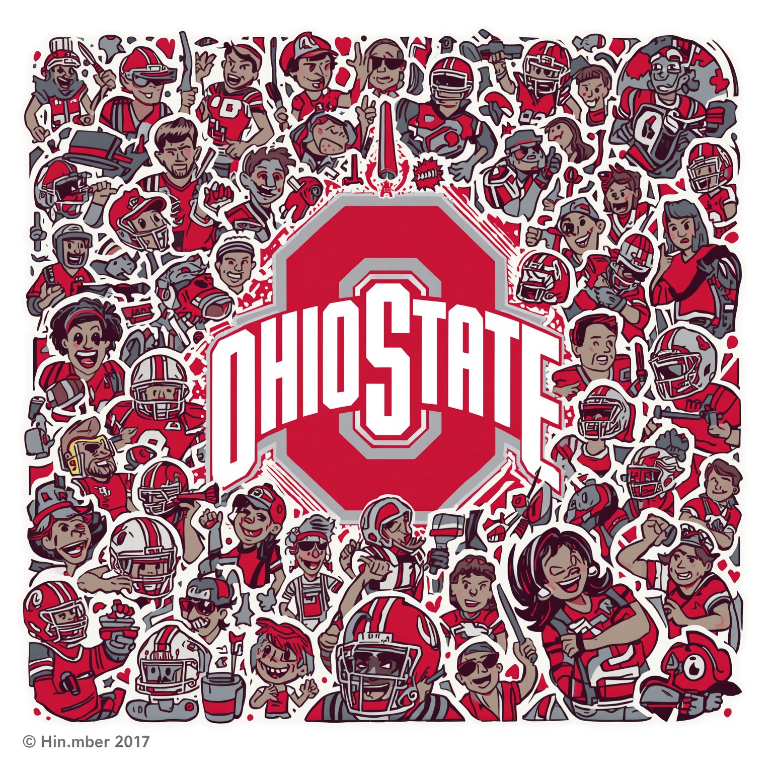 Ohio State Football’s Recruiting and Scheduling Shenanigans - painting of Ohio State Buckeyes football venue
