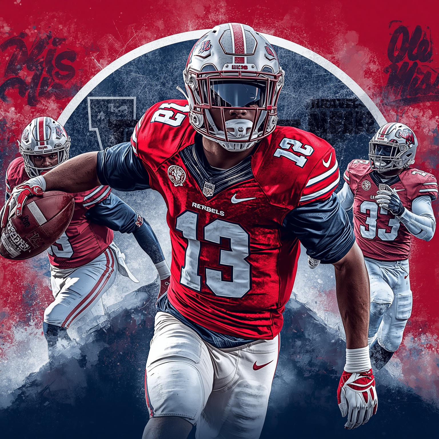 Ole Miss Rebels: Transfers, Recruits & SEC Showdowns - painting of Ole Miss Rebels football venue