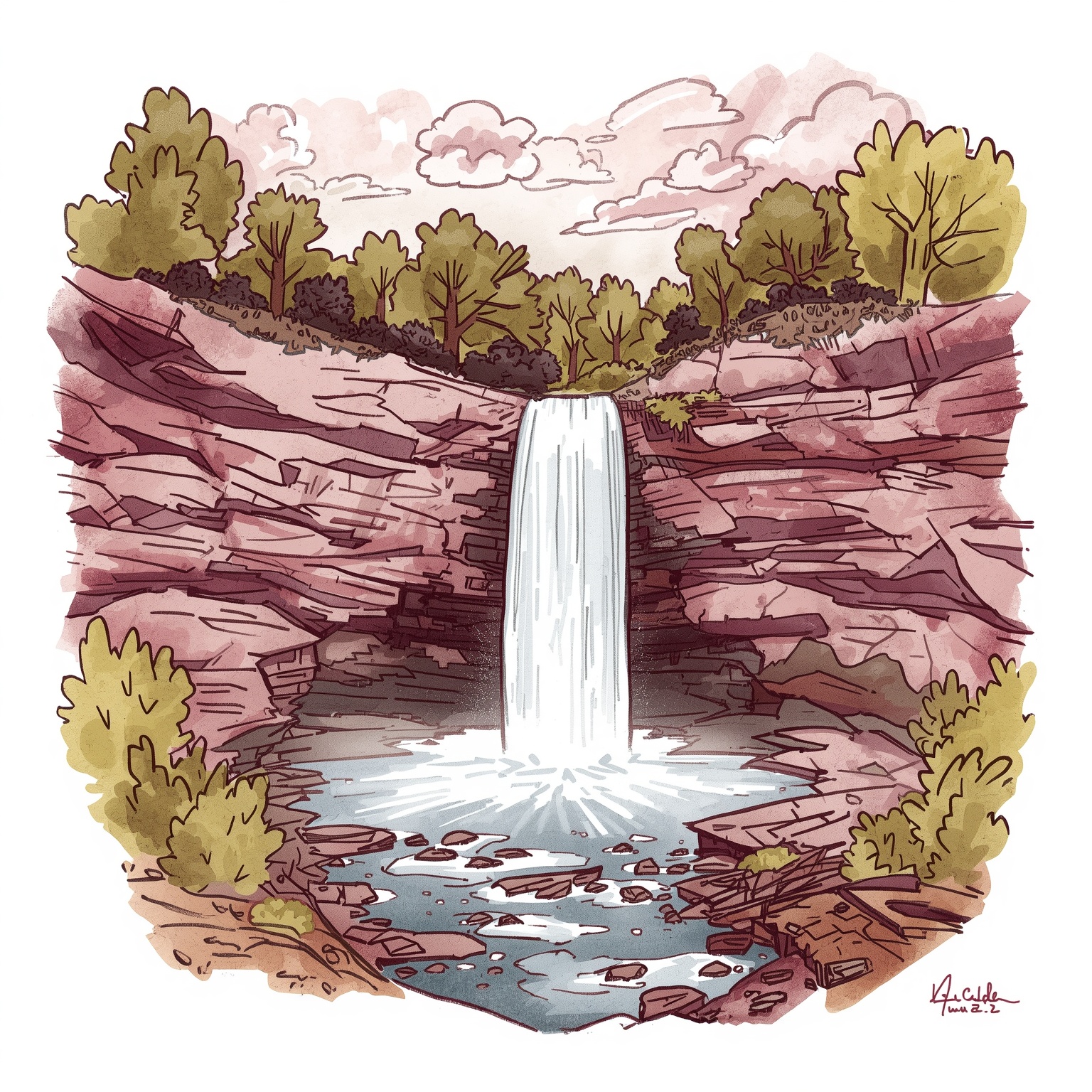 Doak Campbell Falls & FSU LB Draws SEC Interest - painting of Florida State Seminoles football venue