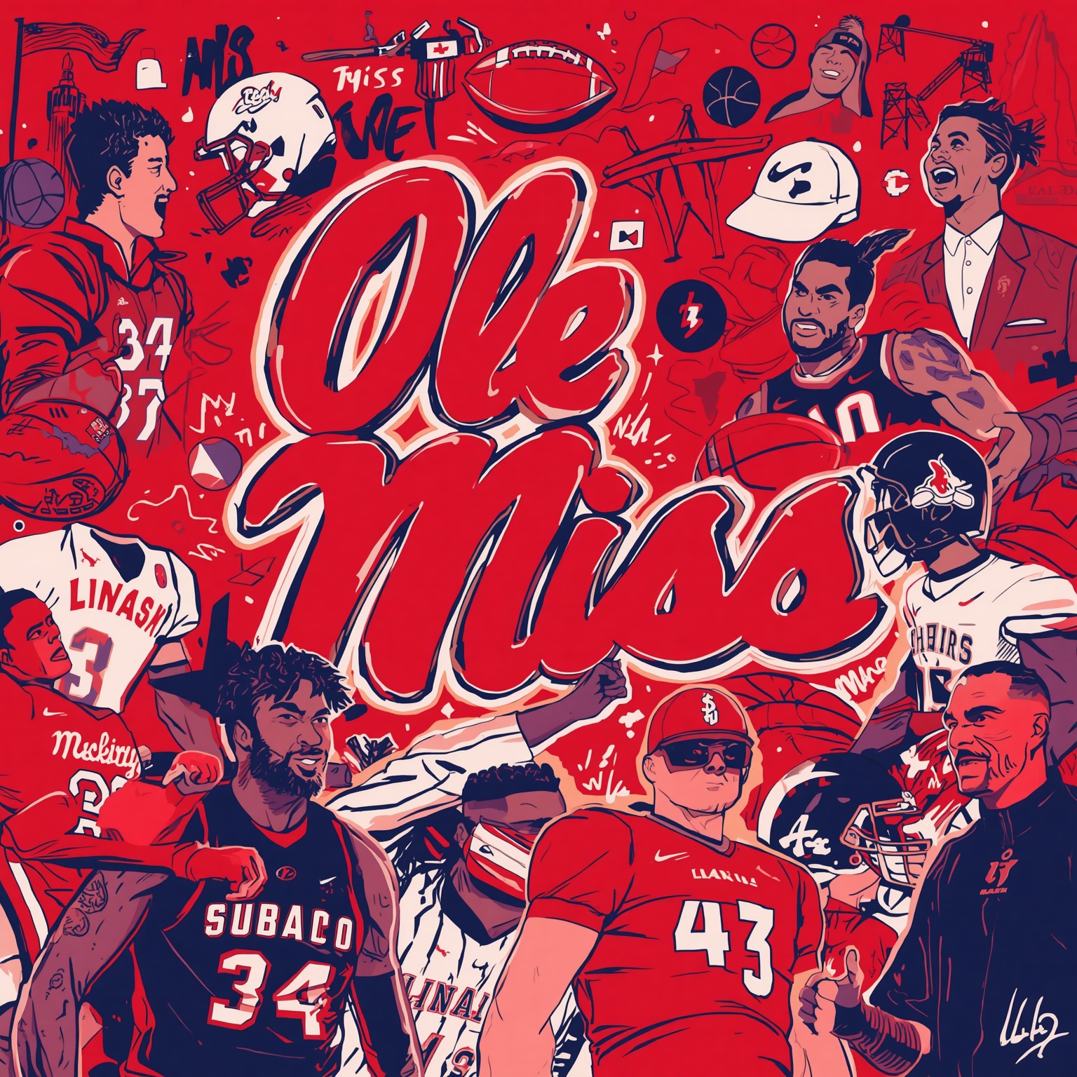 Ole Miss Recruits, Rivalries, and Transfer Turmoil - painting of Ole Miss Rebels football, basketball https://www.si.com/college/olemiss/basketball/this-transfer-will-define-ole-miss-basketball-2027-season?utm_source=RSS venue