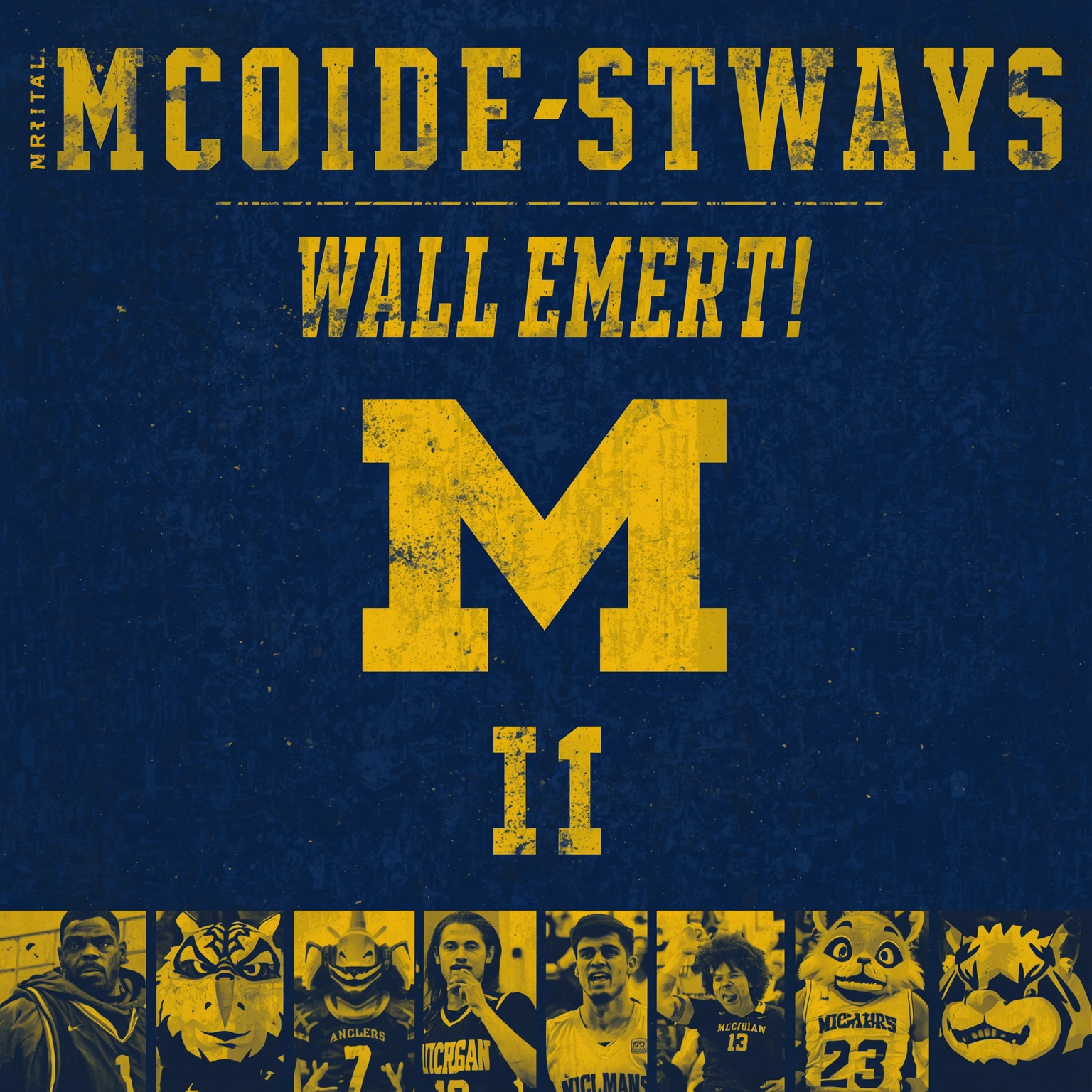 Mavs Reunion and Michigan Full-Court Shake-Up - painting of Michigan Wolverines basketball venue