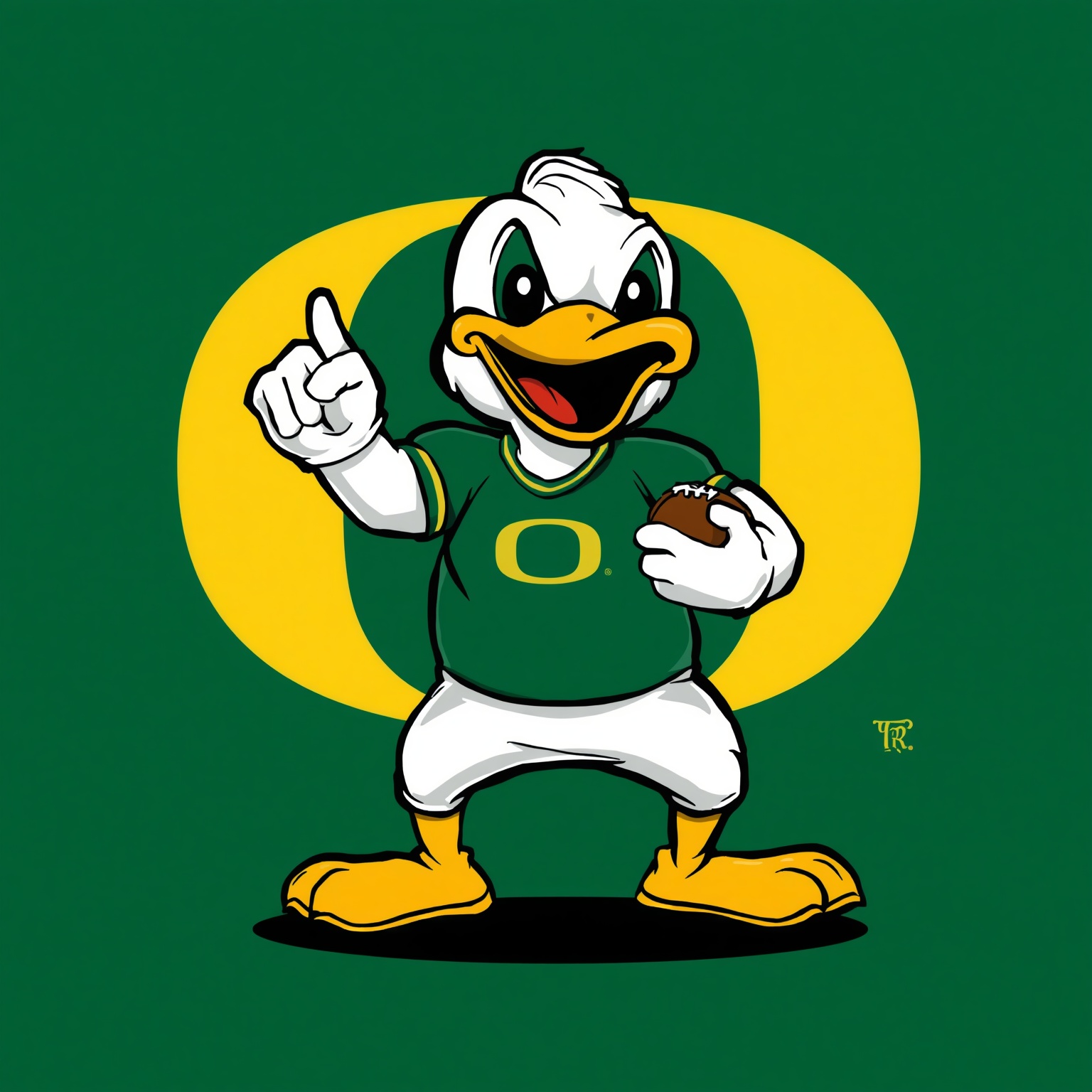 Oregon Ducks Unveil Mascot Mischief and Recruiting Drama - painting of Oregon Ducks football venue