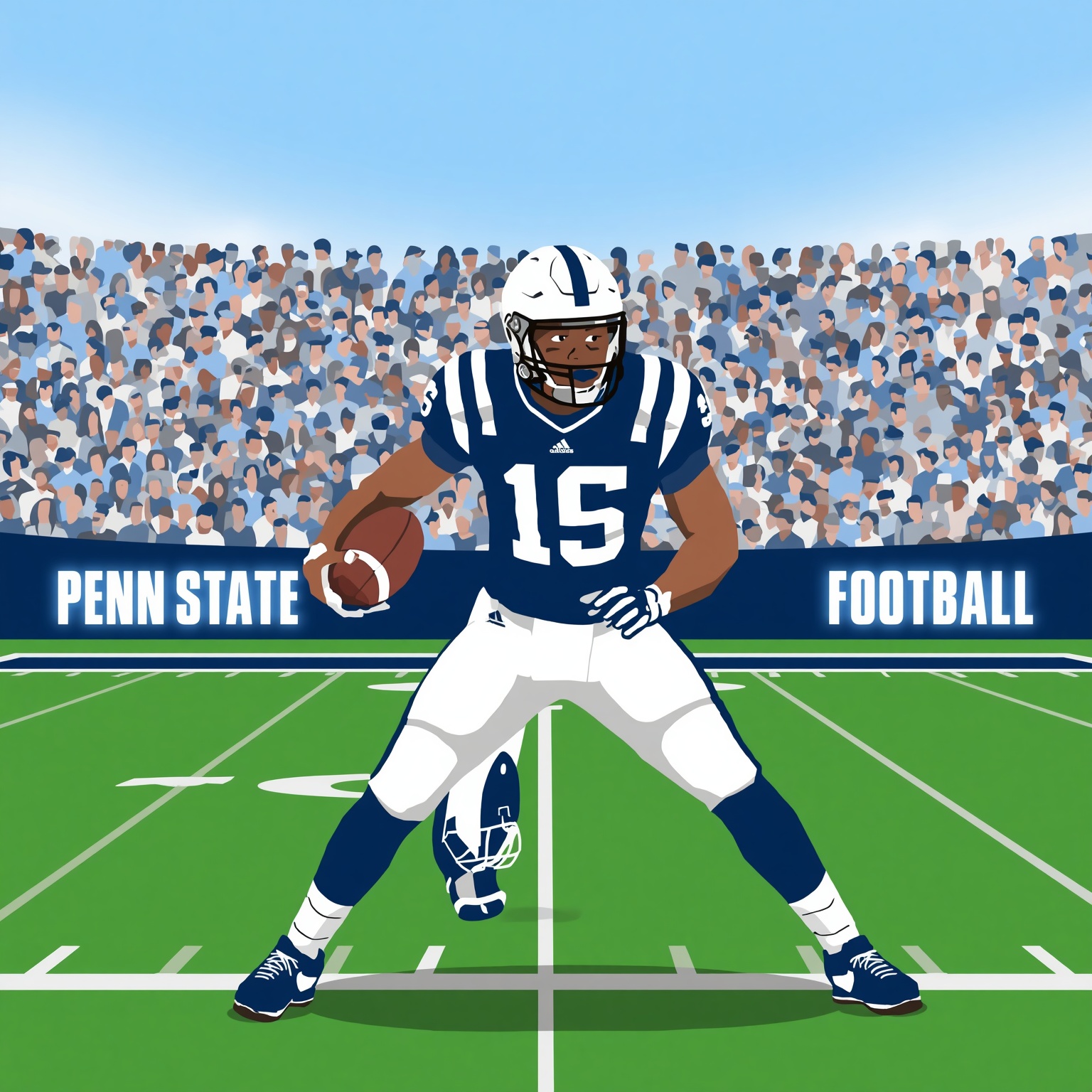 Penn State Football’s Predictions: Flop or Rise? - painting of Penn State Nittany Lions football venue