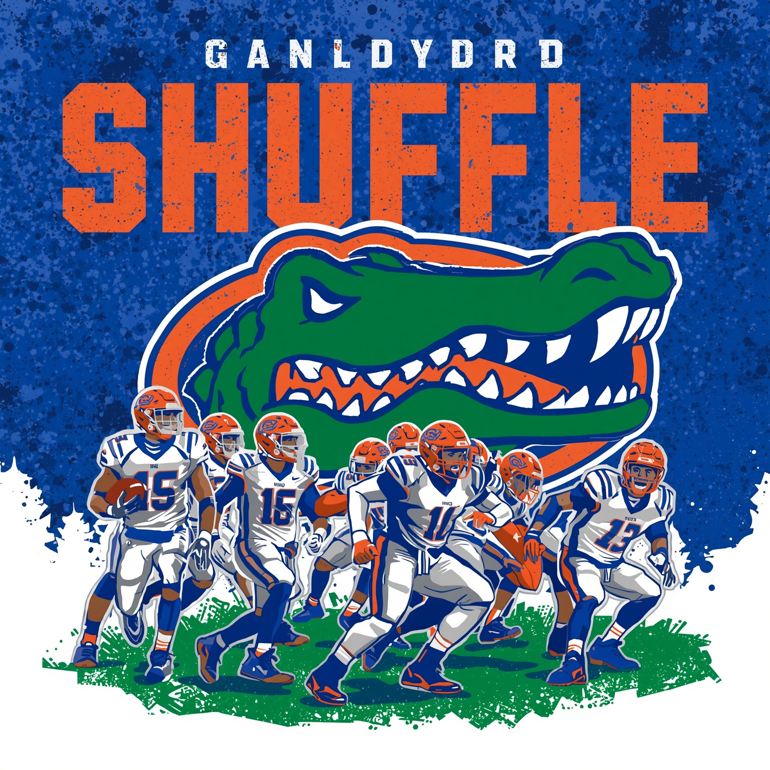 Gators Shuffle: Legal Battles, Recruits & Transfers - painting of Florida Gators basketball, football, softball, baseball venue