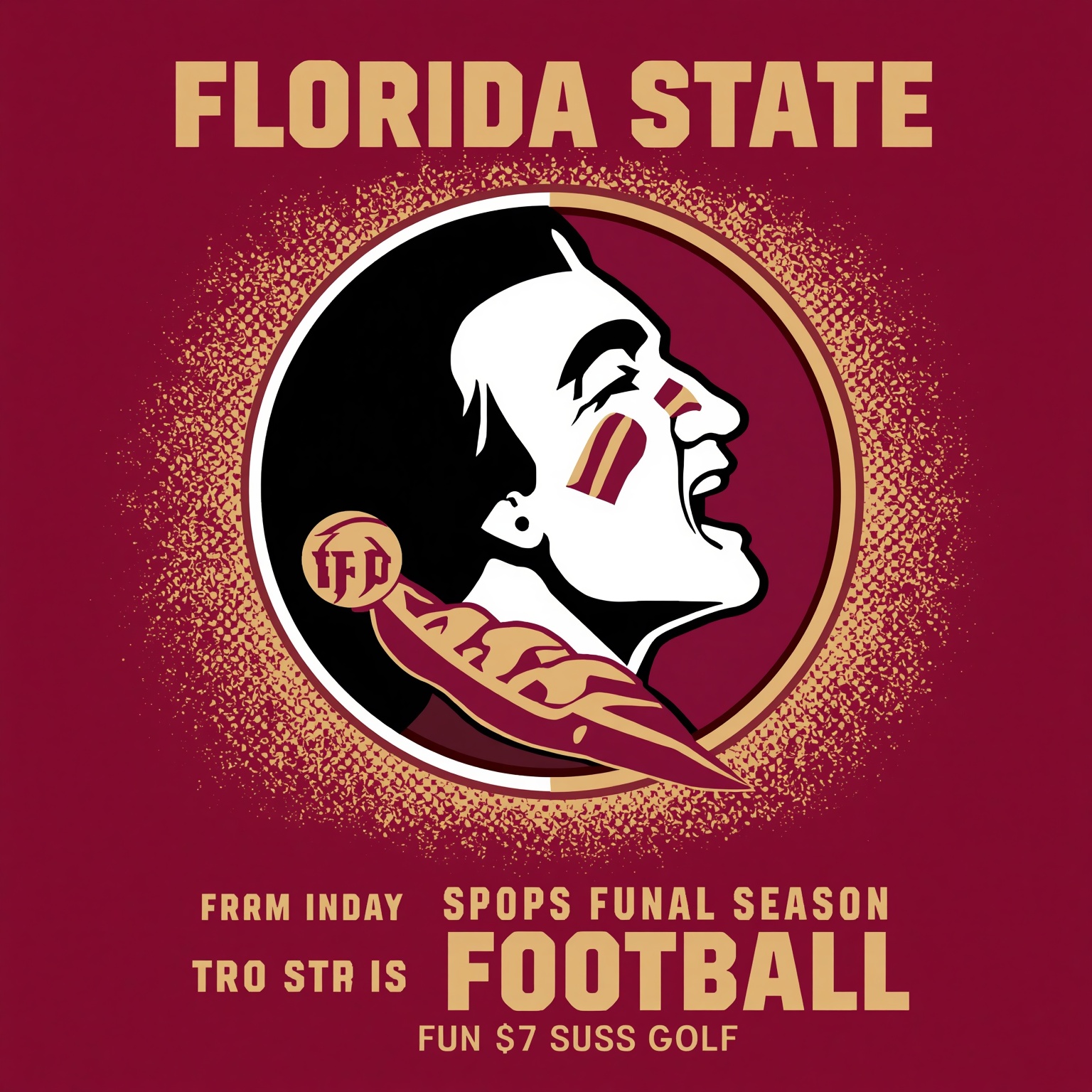 FSU Football: Locked-Up Recruits and Season Pressures - painting of Florida State Seminoles football venue