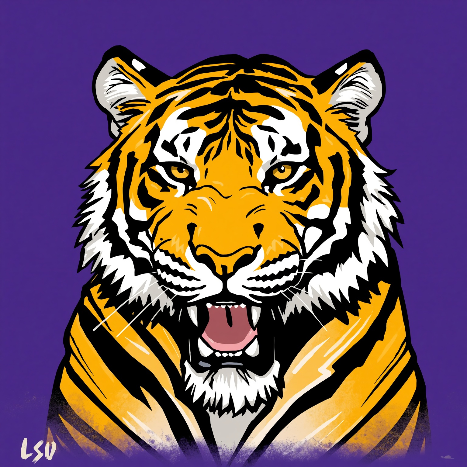 LSU Tigers: Fixing Red Zone, Rival Fears & Coach Hype - painting of LSU Tigers football venue