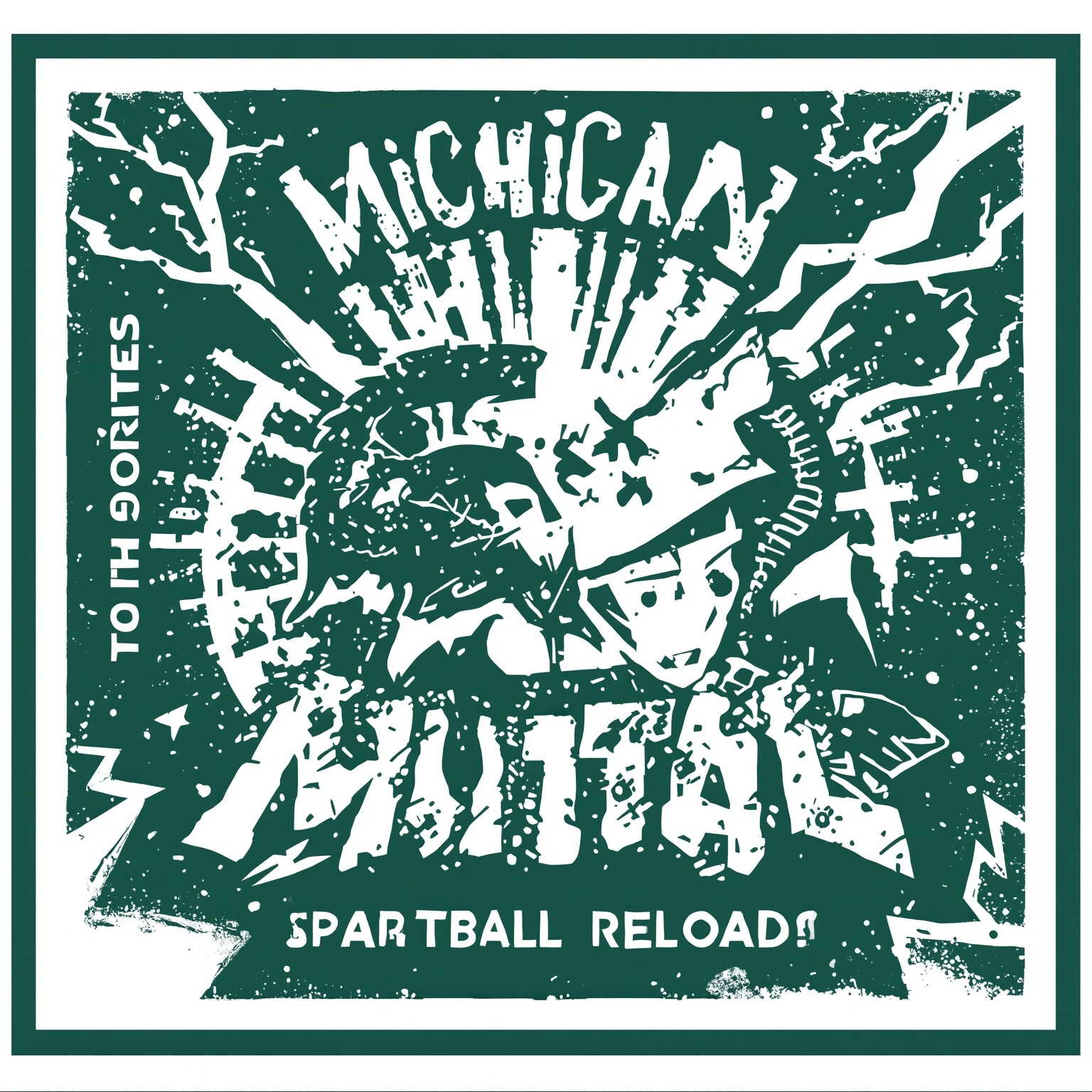 Spartans Reload: Hoops Stars Return, Defense Bolsters - painting of Michigan State Spartans basketball, football venue