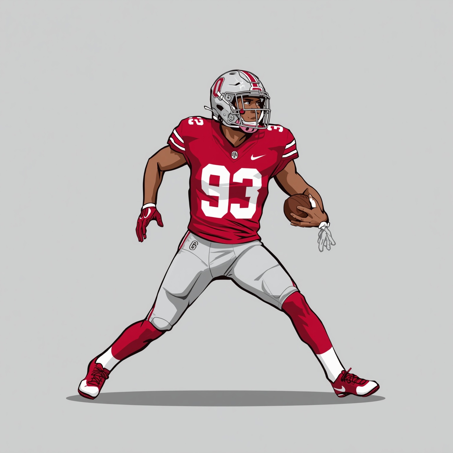 Buckeye Blitz: OSU Lands DL Titan, Loses Star DE - painting of Ohio State Buckeyes football venue