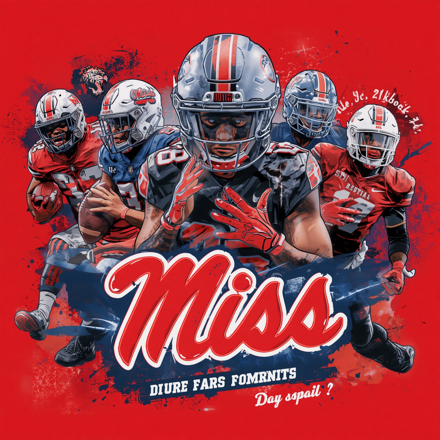 Rebels Reload: Transfer Shock & Sooner Showdown - painting of Ole Miss Rebels football venue
