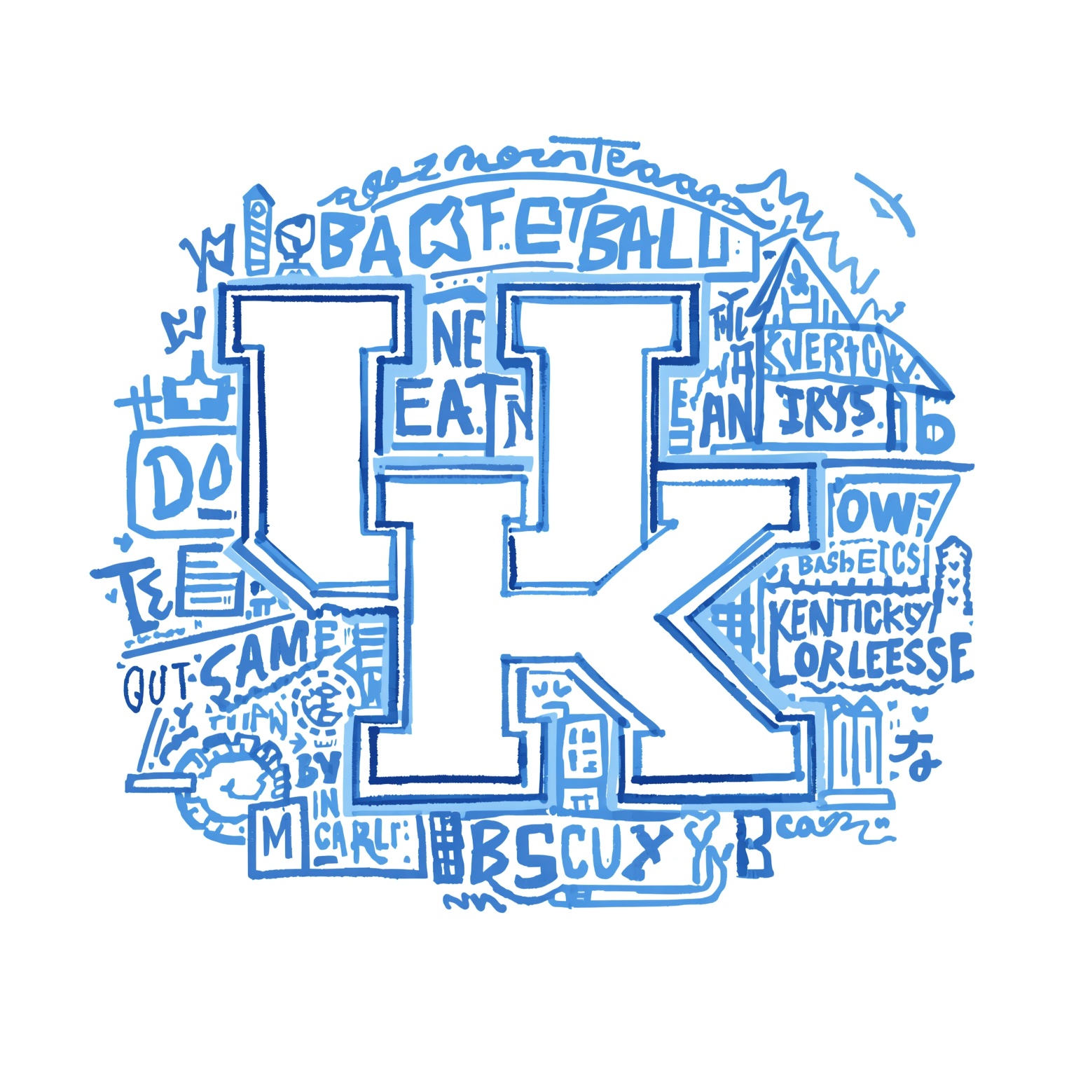 Kentucky Basketball’s Roster Rollercoaster - painting of Kentucky Wildcats basketball venue