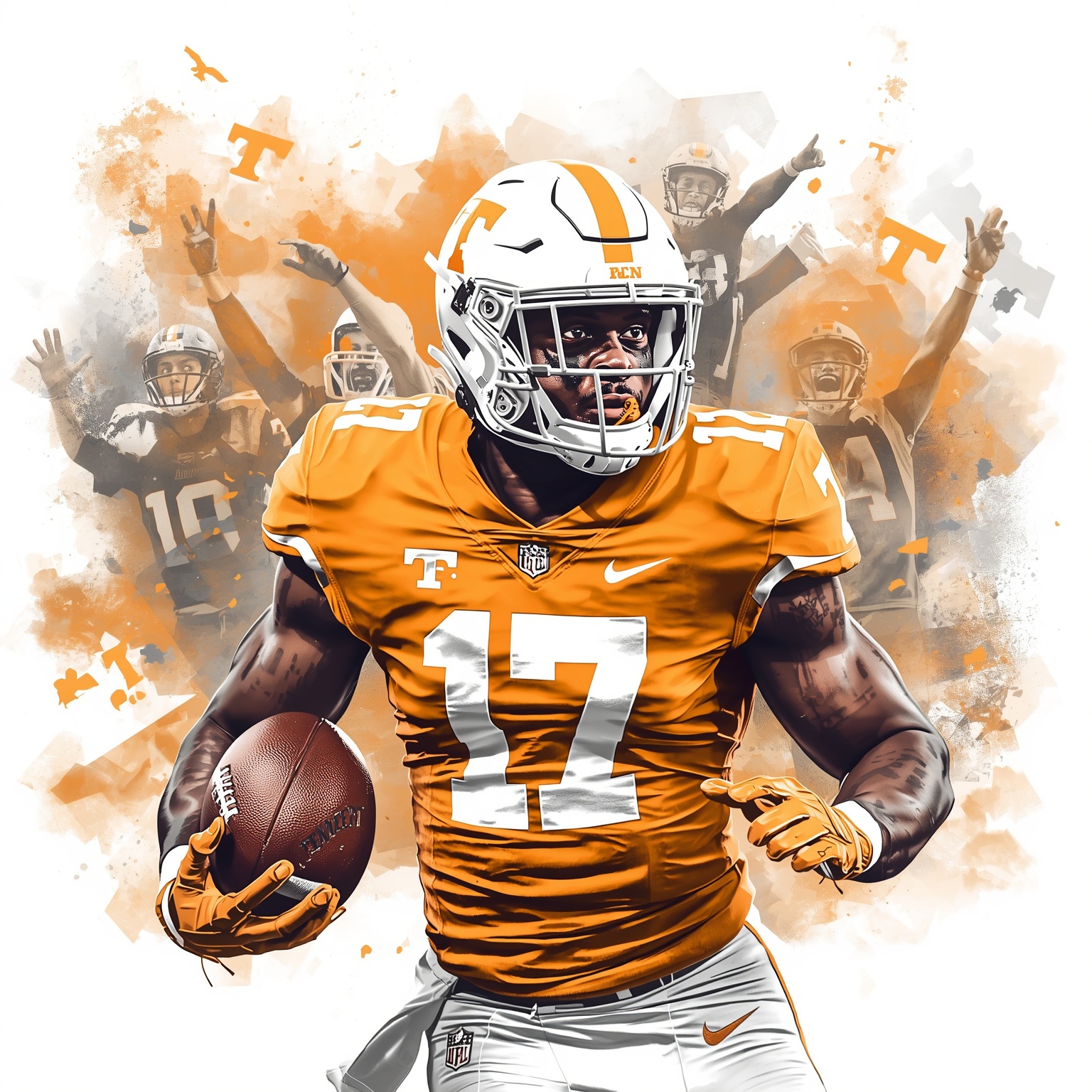 Tennessee’s Bold Quest to Flip Five-Star DJ Jacobs - painting of Tennessee Volunteers football venue