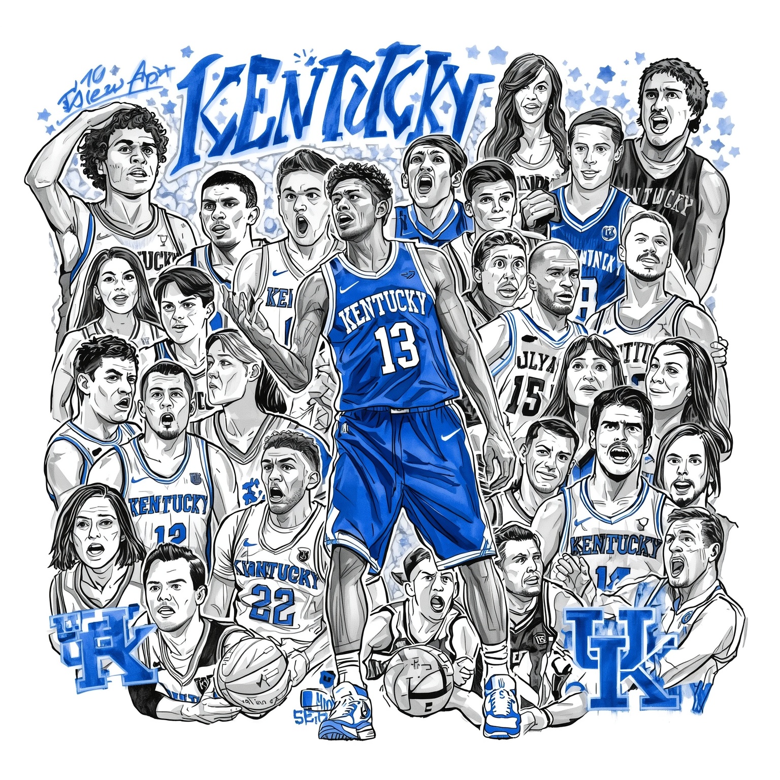 Kentucky’s New Era: Voices, Shooters, and SEC Shake-Ups - painting of Kentucky Wildcats basketball venue