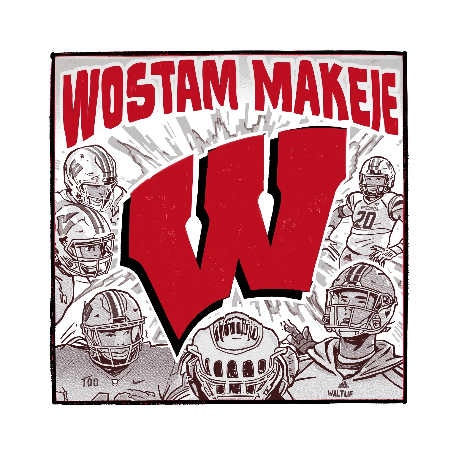 Wisconsin Football’s 2026 Shakeup: AD, QB & TE Preview - painting of Wisconsin Badgers football venue