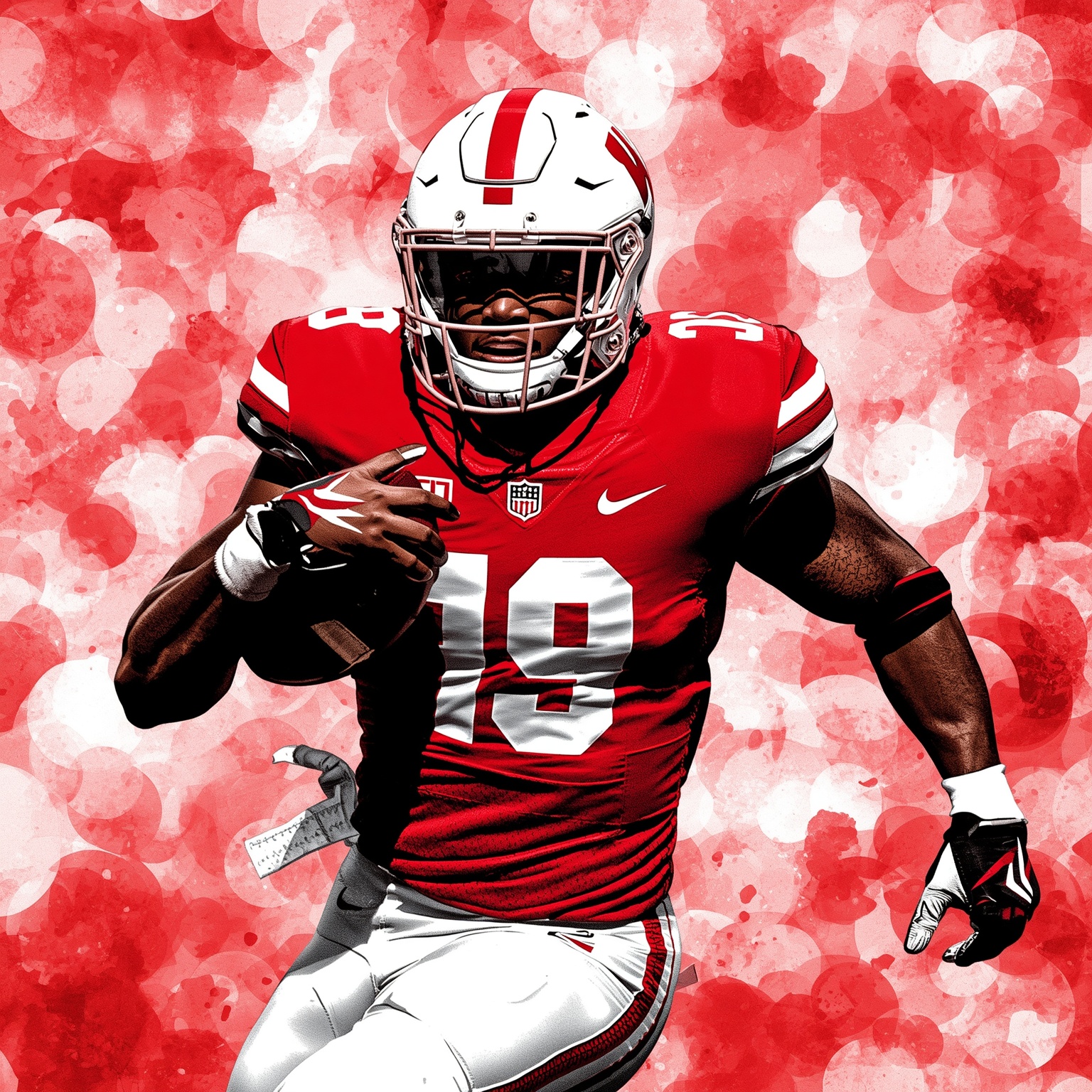 USC Transfer RB Bryan Jackson’s Wisconsin Takeover - painting of Wisconsin Badgers football venue