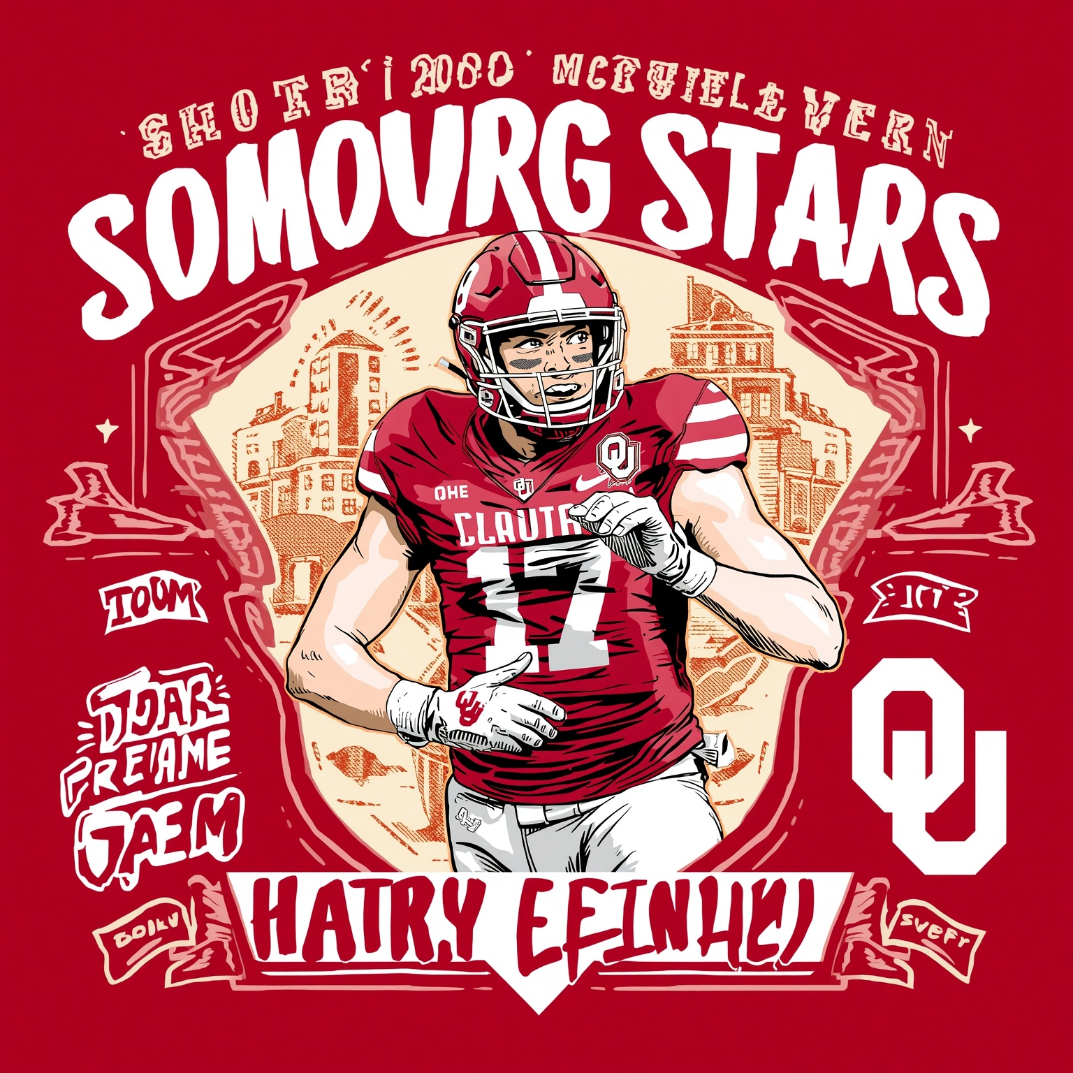 Sooners' Rising Stars and 2026 Watchlist Showdown - painting of Oklahoma Sooners football venue