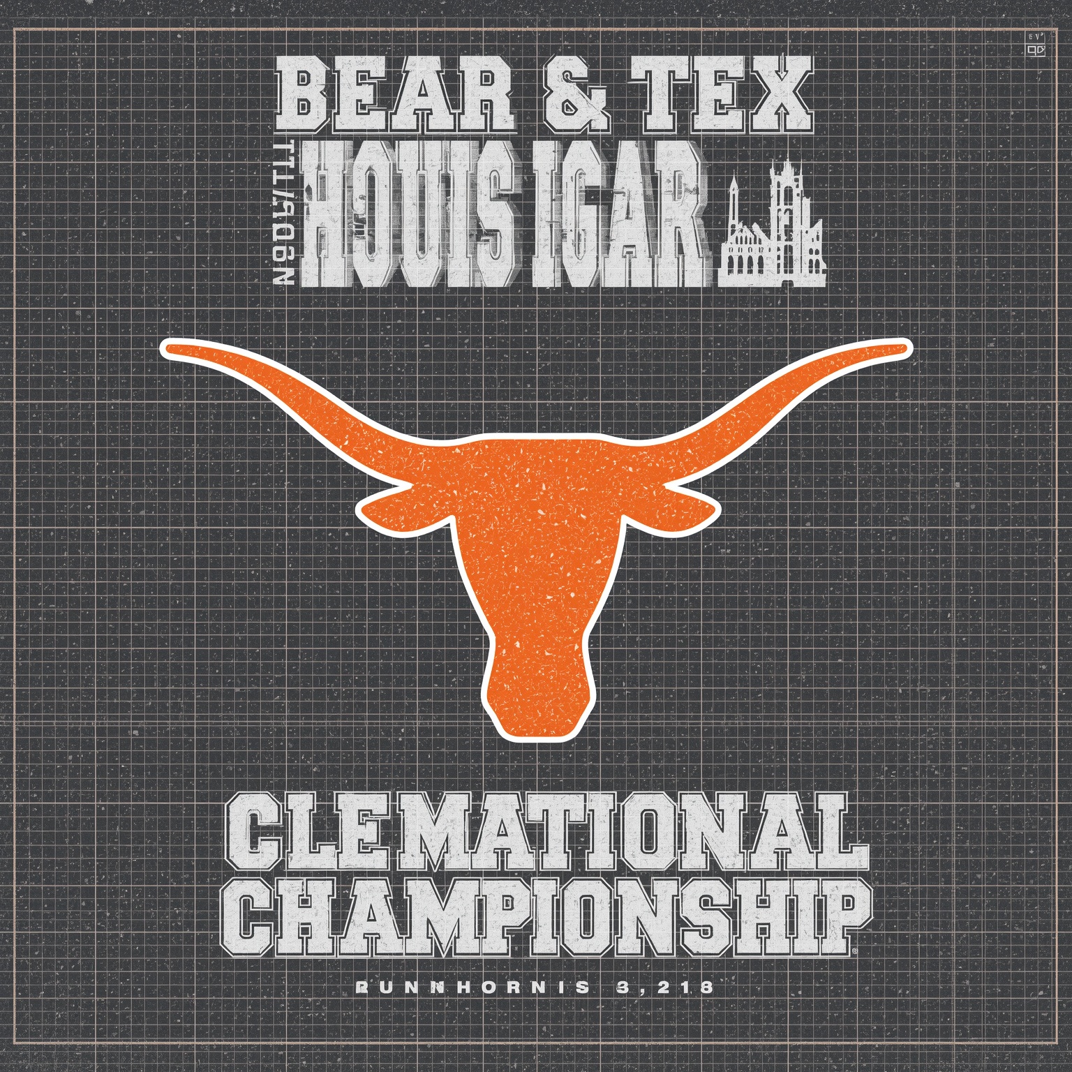 Longhorns' Blueprint for National Championship - painting of Texas Longhorns football venue
