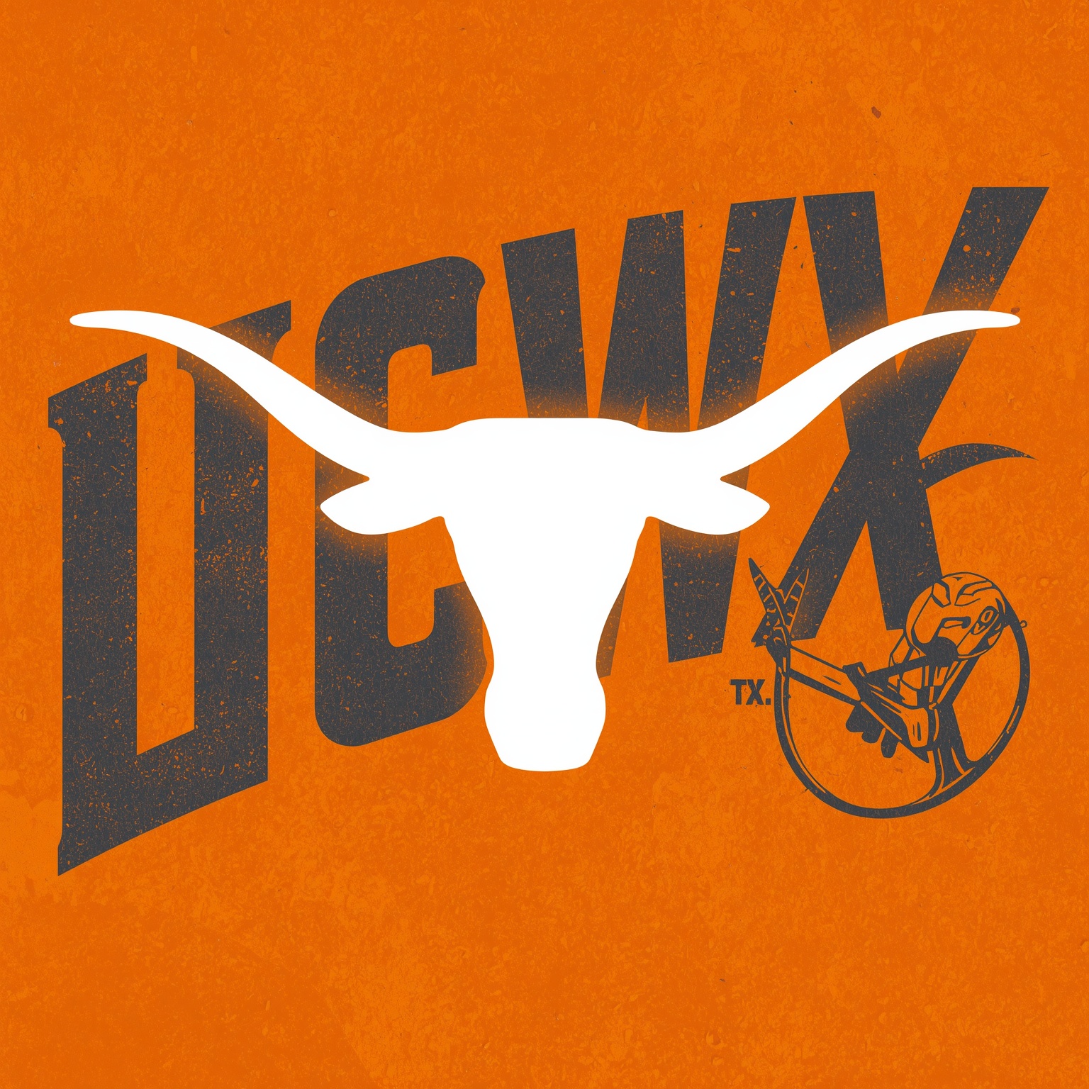 Longhorns: Coaching Edge and MLB Draft Stars - painting of Texas Longhorns football, baseball venue