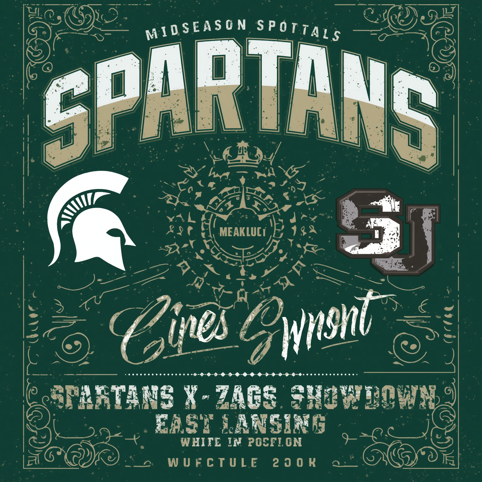 Midseason Spartans-Zags Showdown Locked In - painting of Michigan State Spartans basketball venue