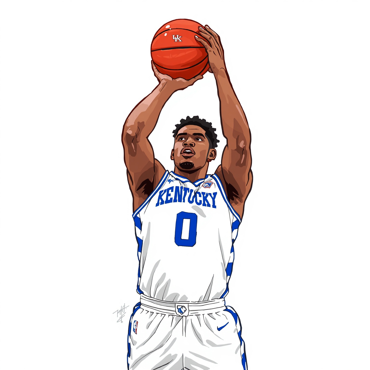 Wildcats’ New Shooter Aims for Ten Threes Per Game - painting of Kentucky Wildcats basketball venue