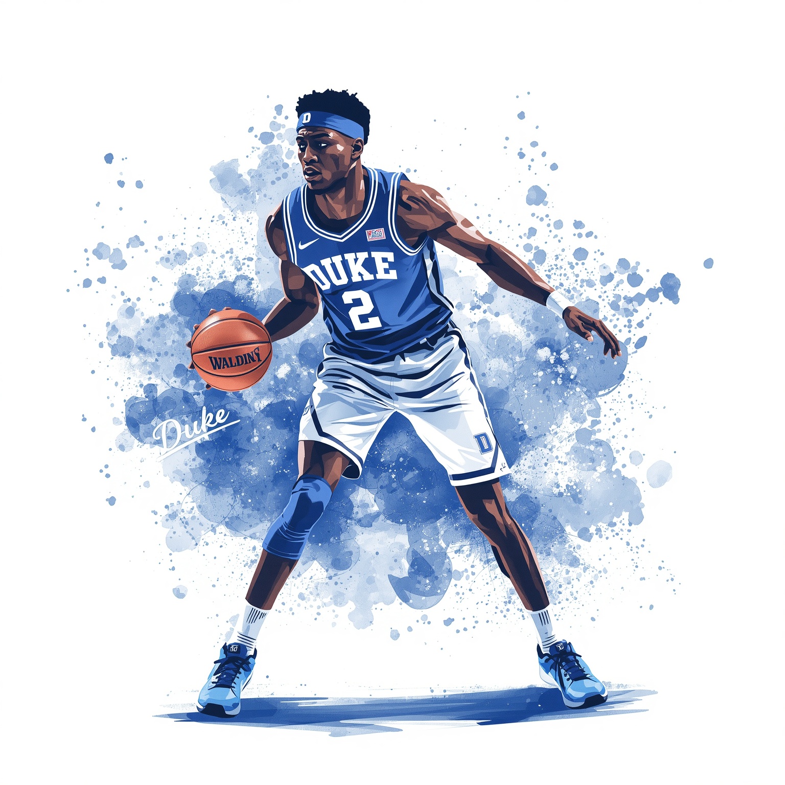 Duke Courts Top 2028 Big Man Amid Recruiting Frenzy - painting of Duke Blue Devils basketball venue