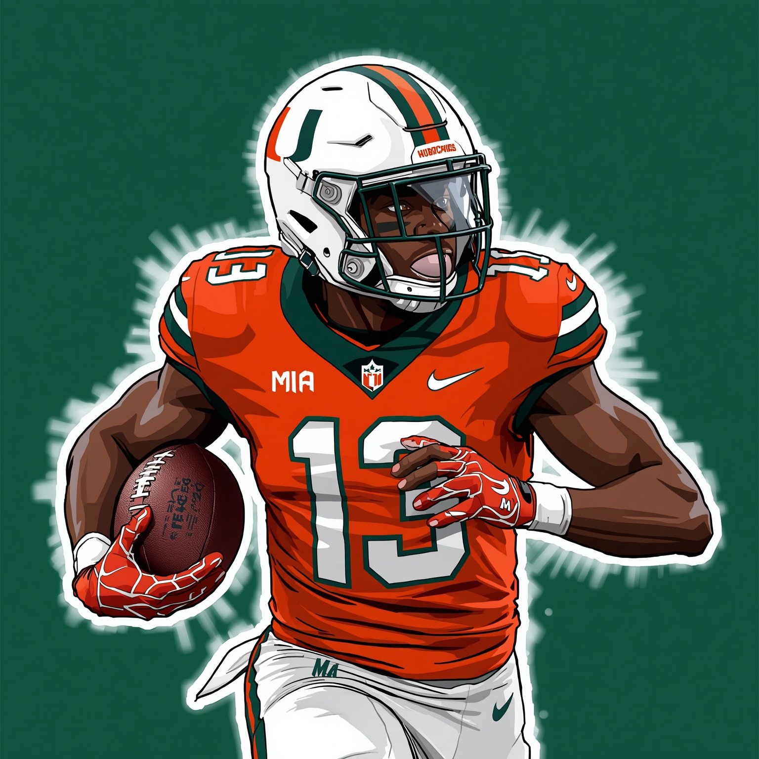 Miami Hurricanes: Recruiting Surge and Safety Sensation - painting of Miami Hurricanes football venue
